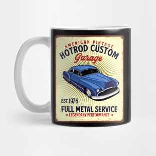 Retro Vintage Automotive Tin Sign Mug